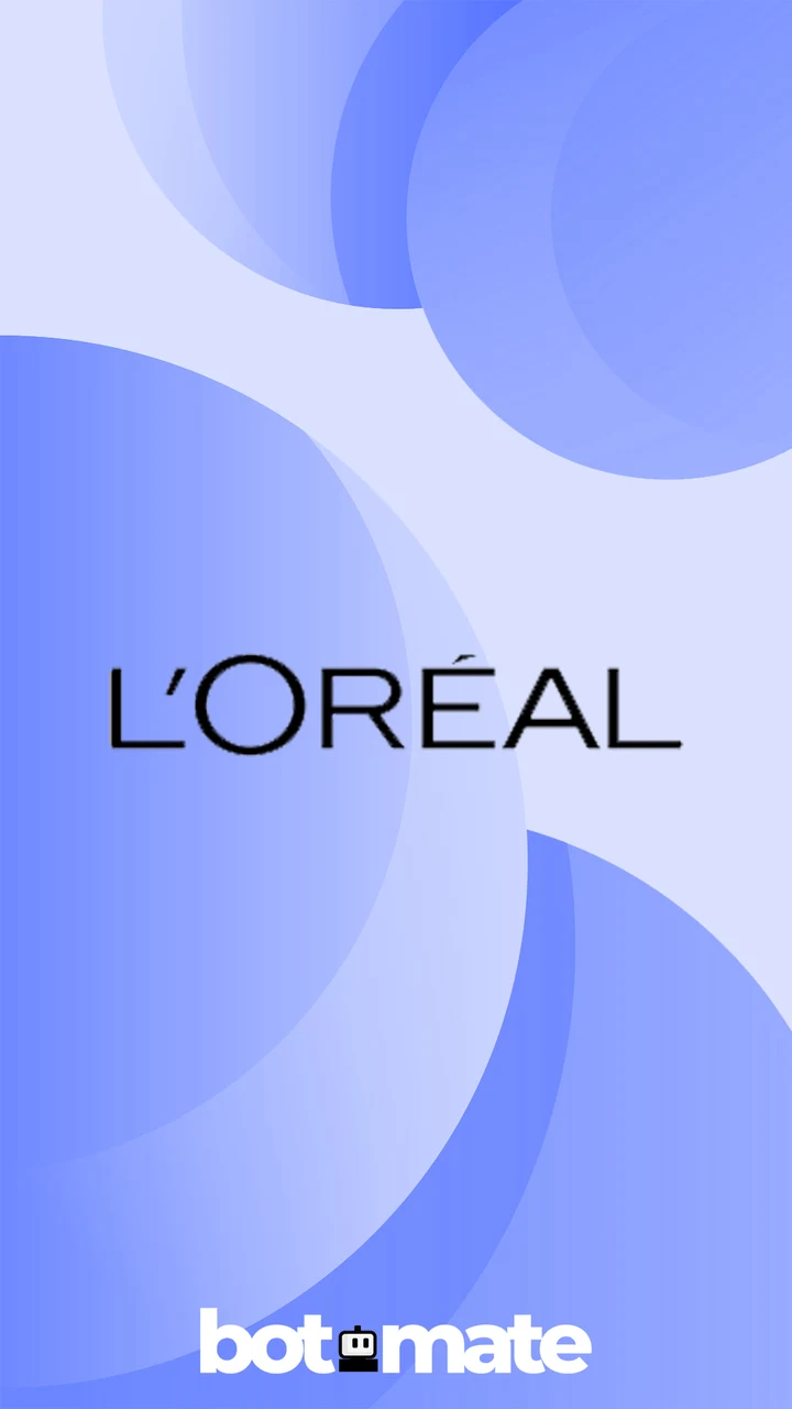Pieza gráfica original de Botmate con L’Oréal