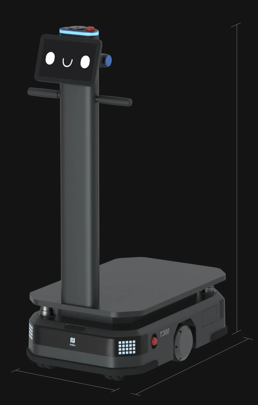 PUDU T300 · Dimensiones oficiales